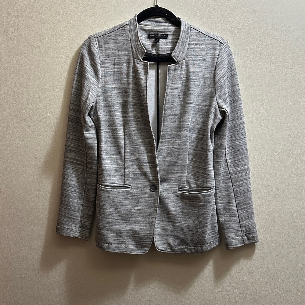 Banana Republic Light Gray Women's Blazer